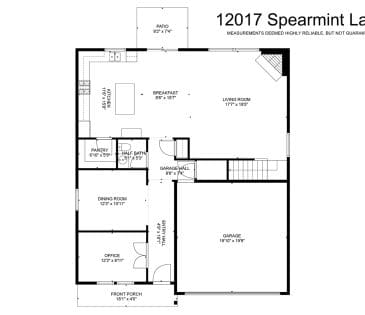 12017 Spearmint Lane property floorplan - 1